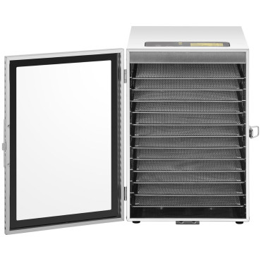 Professionele food droger eten fruit van champignons 12 roosters 800 W