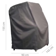 Couvercle de protection pour une chaise longue 142 cm résistant à l'eau et à l'eau UV