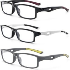 Lectura y gafas de computadora +3.00 Kokobin TR90 Antiblue Set 3pcs