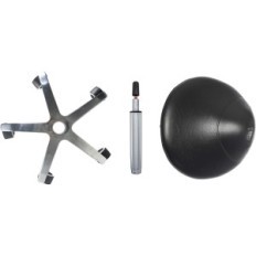 Saddles on wheels Antlu adjustable black exhibition