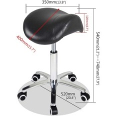 Saddles on wheels Antlu adjustable black exhibition