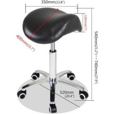 Saddles σε τροχούς Antlu Ρυθμιζόμενη μαύρη έκθεση