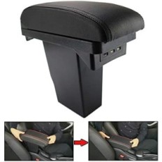 Black- und Black-Layer-Lederarmlehne für das Peugeot 2008-Auto