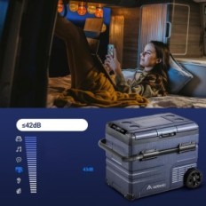 Aaobosi 45L Dual Zone Kompressor Køleskab med WiFi og udstillingskontrol