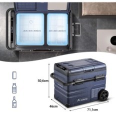 Aaobosi 45L Dual Zone Kompressor Køleskab med WiFi og udstillingskontrol