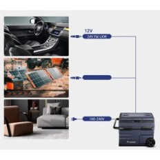 AAOBOSI 45L DUAL ZNATEĽSKE CHLADNOSTI Kompresií s WiFi a kontrola výstavy