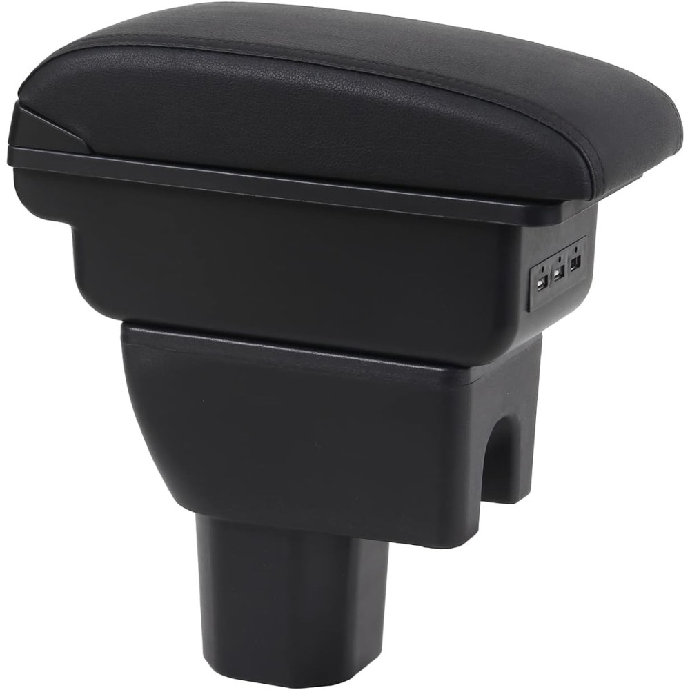 Cuir d'accoudoir moyen Oyhcm pour Suzuki Ignis Noir