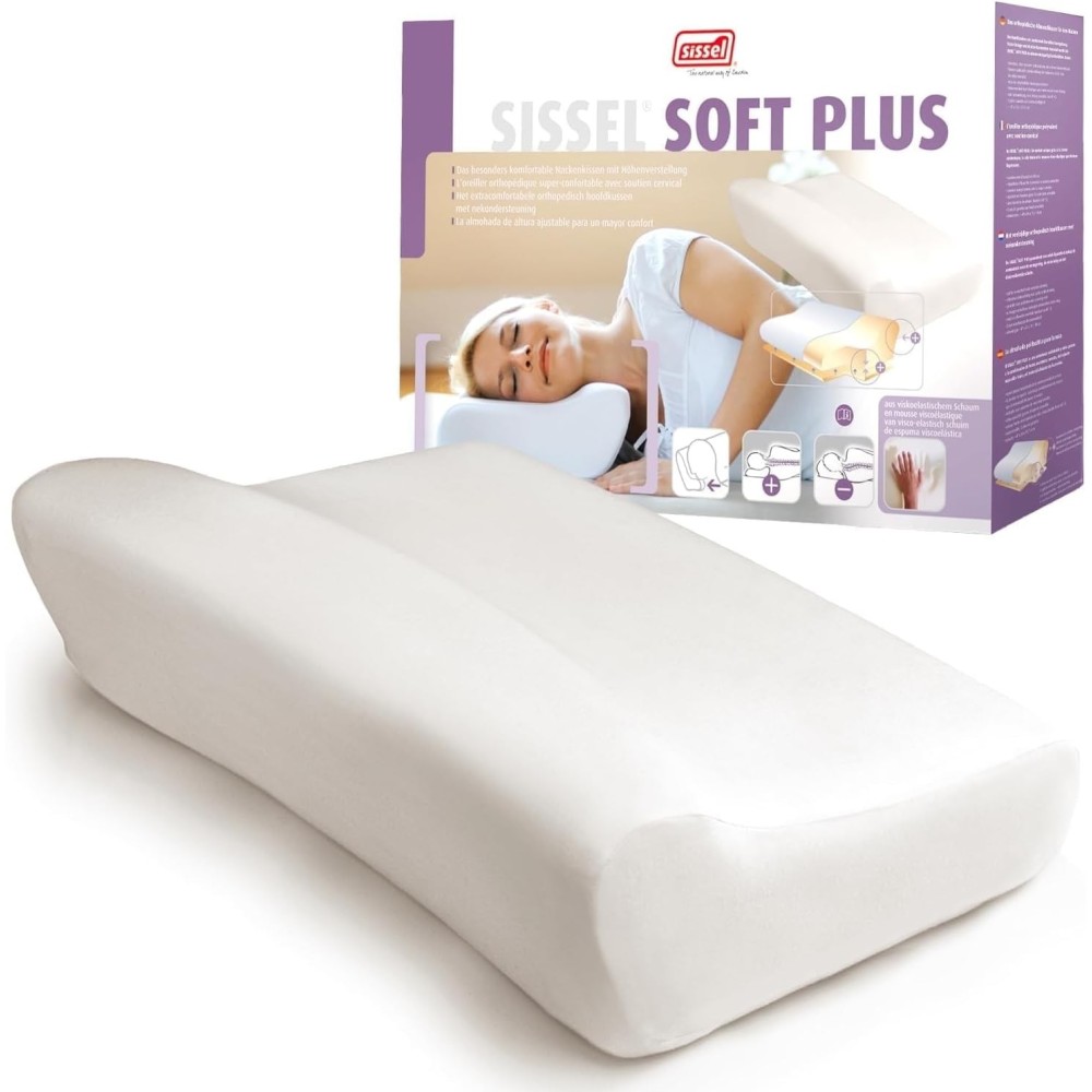 Almofada de espuma Antiallérgico Memória Sissel Soft Plus