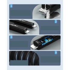 USB-C-kabel for USB-C geohn.g 10m 10gbps USB 3.2 PD 60W for bærbar VR