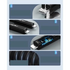 USB-C-kabel for USB-C geohn.g 10m 10gbps USB 3.2 PD 60W for bærbar VR