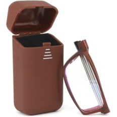 Occhiali pieghevoli Kokobin Anti-riflettente +2,0 con custodia marrone