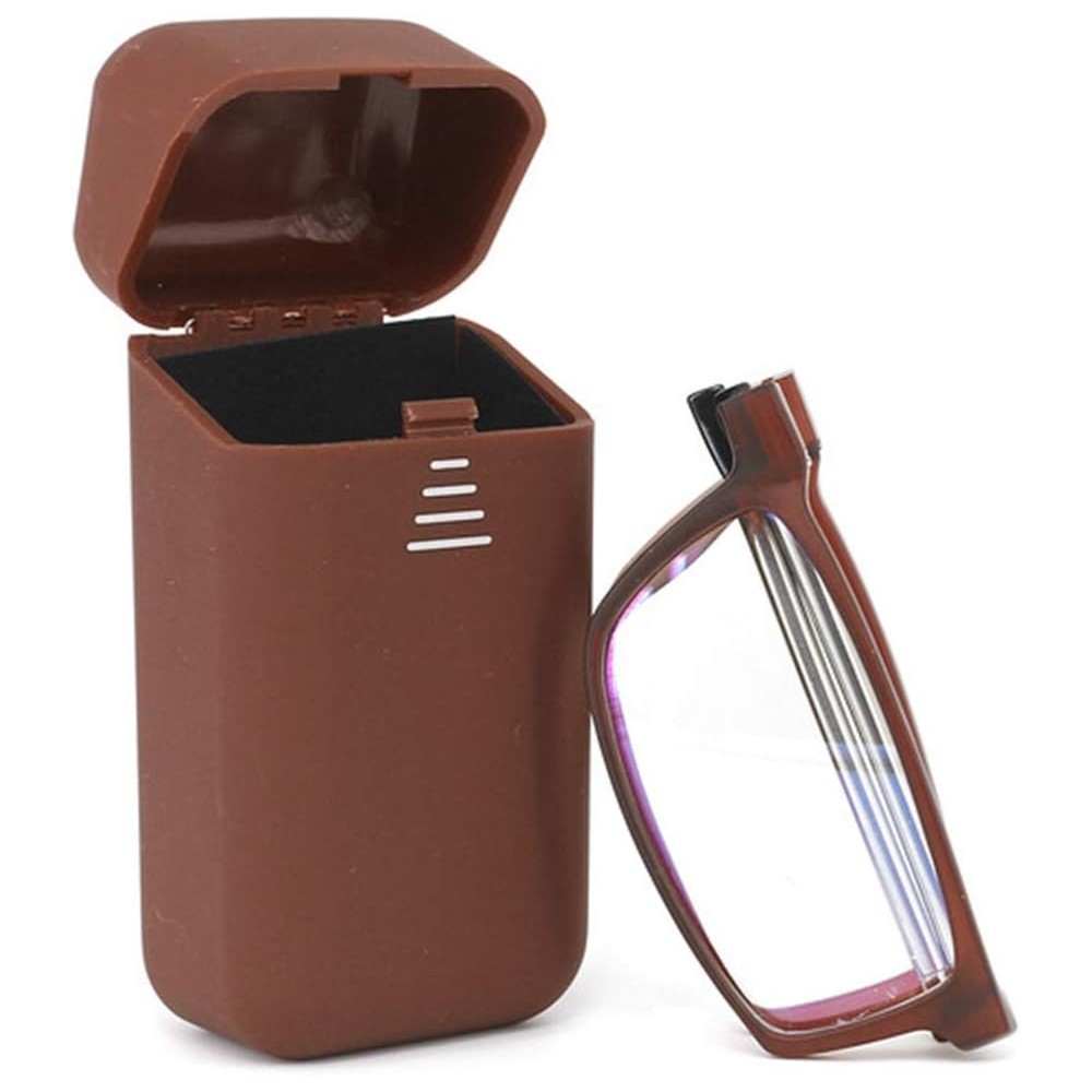 Folding glasses Kokobin anti-reflective +2.0 with brown case