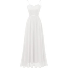 Vestido de noche Long Dresstells Encaje blanco para tamaño de boda XXL