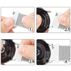 Nylonstrimler til SmartWatch 20 mm Mugust Justerbar størrelse Set 3 stk