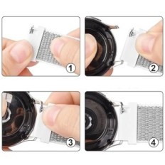 Nylonstrimler til SmartWatch 20 mm Mugust Justerbar størrelse Set 3 stk