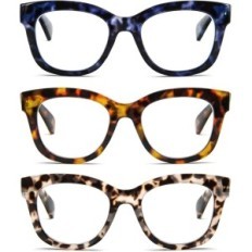 Lunettes de lecture et ordinateur Kokobin Femmes / Mens +2,00 Set 3 PCS