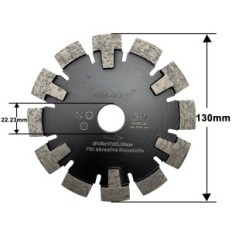 Gebruikte Gvhakg Tuck Point 130 mm Diamond Shield voor dekvloer en asfalt