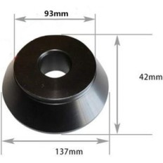 Gebrauchte Niccoo-Balancing-Kegel 62-137mm-Adapter für Ausgleichsmaschinen 4 Stück