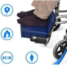 Fayer jalka shortsit feearfly kanssa Eco nahka Niebeski