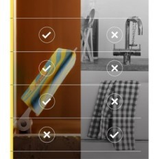 Maniglia magnetica sui panni in lavandino Acciaio inossidabile Acciaio inossidabile