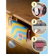 Magnetische handgreep op de gootsteendoeken Happy Swinks roestvrij staal