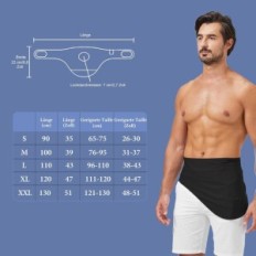 Ceinture stomique réglable avec une poche sur le sac naisex une taille unisexe m