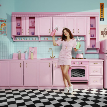 Sifão para chantilly pastel rosa 0,5 l - Hendi 975886