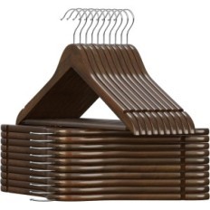 Trähängare Songmics CRW02V20 20 stycken med spår och stav