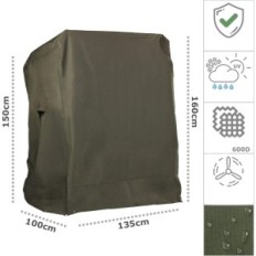 Strand-Cover 130cm Hanse Oxford 600D Grüner Winter