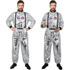 Astronaut costume silver unisex for adults carnival s uwxozo