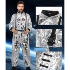 Astronauti kostüüm Silver Unisex täiskasvanutele Carnival S UWXOZO