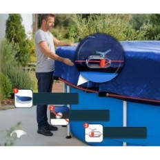 Pool Cover Planenfux PP07- BL kerek 305cm (akár 280- 320cm)