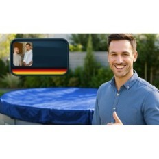 Pool Cover Planenfux PP07- BL kerek 305cm (akár 280- 320cm)