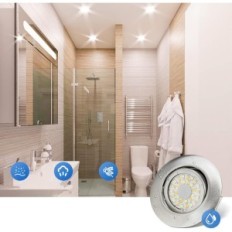 LED žarometi. Vgradni CLOXSH 5W IP44 nastavljiv 12 kosov. Za kopalnico in kuhinjo