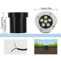 Underjordiske Lights LED Ahotsuk 6W IP67 Lav spænding til Garden Patio