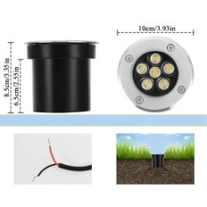 LED földi fények AHOTSUK 6W IP67 alacsony feszültség teraszkerthez