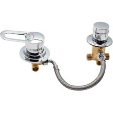 Afduur van de Douche van AFTER 2-5. Keramische uitgangen. Messing chroom. Tentoonstelling Chrome