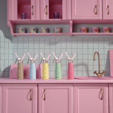 Siphon für Schlagsahne Pastell Pink 0.5 l - Hendi 975886