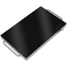 Disk. Ogrevalni pladenj. Gostinsko steklo z nastavljivo močjo. 60-105 C 240 W