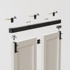 WolfBird Bifold accesorios deslizantes 0.9 m a 2 puertas 92cm