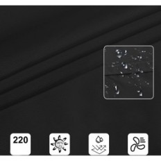 Sugadintas burės atspalvis stačiakampis Ankuka 4x6m vandeniui atsparus UV juodas