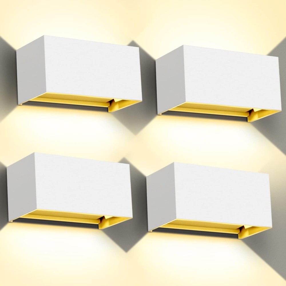 Kingwen 20W LED-seinävalaisin 4 kpl 3000k Heat White IP65