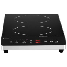 Fornuis. Inductieplaat. Achternaam 2 Verwarmingsvelden. 26 cm LED 1800 W