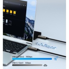 Fiberoptisk kabel USB C-USB C Geohn.g 10m 10Gbps til VR Laptop Camera Printer