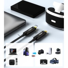 Cavo in fibra ottica USB C-USB C Geohn.g 10m 10Gbps per stampante per fotocamera per laptop VR