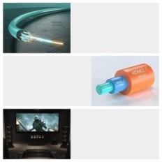 HDMI RUIPRO 8K οπτικών ινών 20 m 4Kbps 8K60Hz 4K120Hz HDR Έκθεση