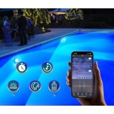 LED lámpa vezeték nélküli uszoda LyLmLe 40 W 12V IP68 kábel 8 m, 2 db.