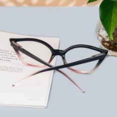 Lukeminen suojalasit naisten lukemiseen "Cat Eye", jossa on sininen valo +3.00 suodatin