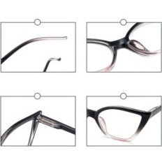 Čtení brýlí pro čtení žen "Cat Eye" s modrým světlem +3.00 filtr
