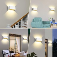 Wall lamps LED Kingwen 20W 2 pcs. IP65 3000K Warm white adjustable